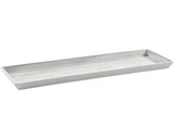 Farfurie Ecopots Bruges Plastic 47, 5x19, 5x2, 5 Cm Alb-gri