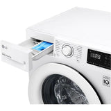 Masina de spalat rufe frontala LG F4WN207N3E, 7 kg, 1400rpm, Clasa D, Direct Drive, SmartDiagnosis™, Add Item, Alb