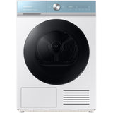 Uscator de rufe Bespoke Samsung DV90BB9445GMS7, Pompa de caldura, 9 kg, Clasa A+++, QuickDrive, AI Dry, SmartThings, Motor Digital Inverter, Usa reversibila, Alb