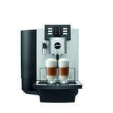 Espressor automat profesional JURA X8, rasnita Professional Aroma, 80 de portii recomandate zilnic, 21 specialitati One Touch, tehnologie P.E.P.®, afisaj TFT, 15 bari, 5 l, 500 gr, Platin