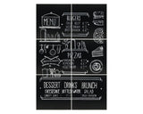 Tabla De Scris Cu Banda Dublu Adeziva Securit® Silhouette, Set 6 Bucati, 40x40 Cm