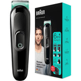 Aparat de Tuns Multifunctional 6 in 1 BRAUN GK3321, Acumulator, 50 Minute Autonomie, Negru
