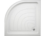 Cadita de dus semirotunda Belform Logos 80x80x14 cm acril alb 27CB0092 include sifon si racord flexibil
