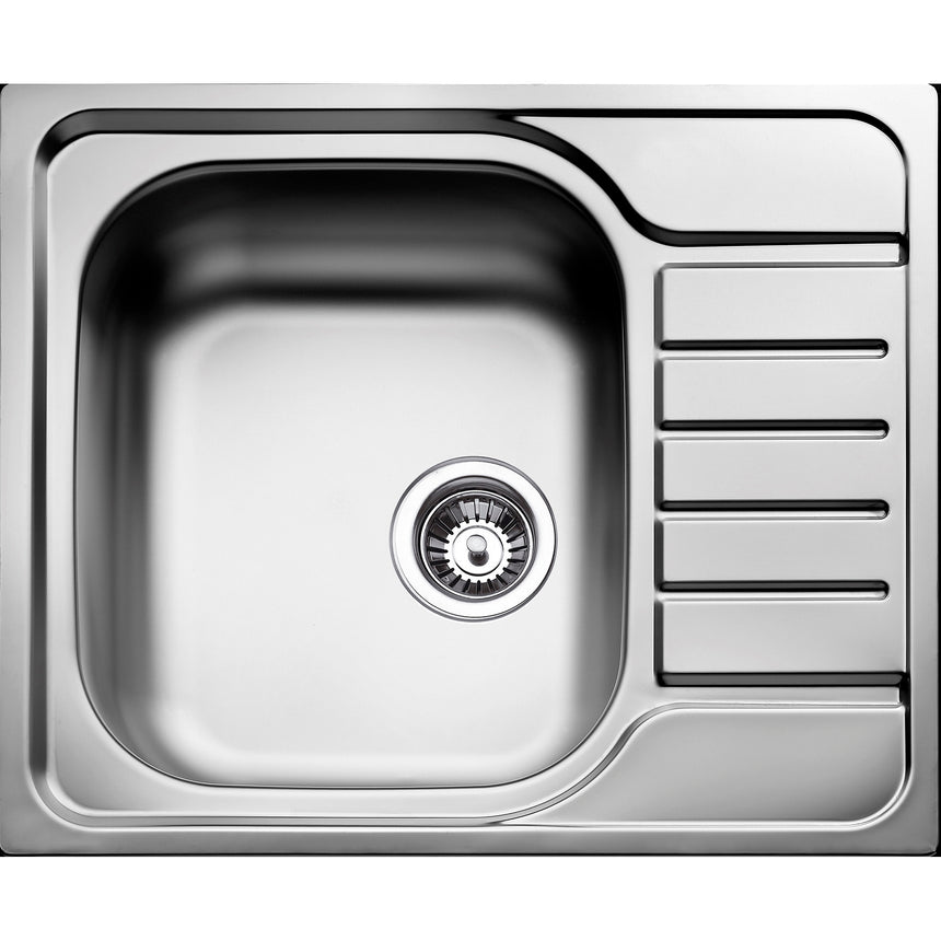 Chiuveta bucatarie Teka Universal E/580.500 1B 1/2 D, 580x500, inox texturat, picurator dreapta