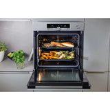 Cuptor Incorporabil HISENSE BSA66334PX, Electric, Autocuratare pirolitica, 77 l, Clasa A+, Inox-Negru