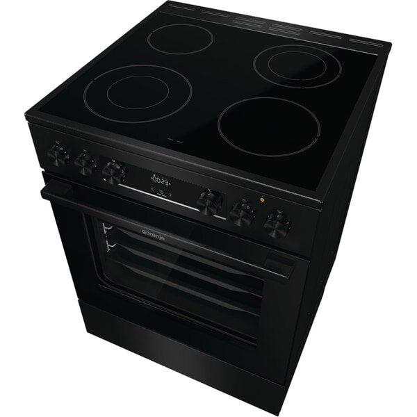Aragaz GORENJE GEC6C61BMB, 4 arzatoare, Electric, L 60 cm, Negru