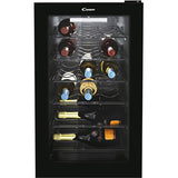 Racitor de vinuri Candy CWC 021MDH/N, 21 sticle, H 70 cm, Clasa G, negru