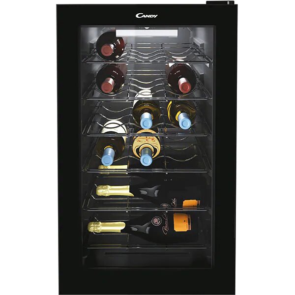 Racitor de vinuri Candy CWC 021MDH/N, 21 sticle, H 70 cm, Clasa G, negru