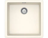 Chiuveta Bucatarie Cu O Cuva Schock Greenwich N-100 45,6x45,6 Cm, Fara Picurator, Montare Pe/sub Blat, Cristadur Magnolia