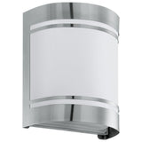 Aplica exterior CERNO, 30191, inox/alb, 1x40W E27, IP44