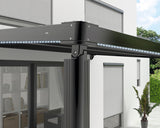 Copertina Motorizata cu Telecomanda, Banda LED, 3.94x3.94 m, Antracit