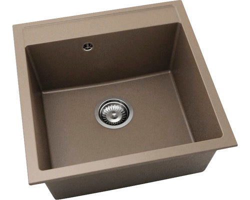 Chiuveta Bucatarie Cu O Cuva Fat Avangard 225 51x51 Cm, Fara Picurator, Fatgranit Frappe