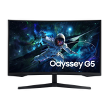 Monitor Gaming Curbat LED VA Samsung Odyssey G5 32", QHD (2560x1440), 165Hz, 1ms, AMD FreeSync™, HDR10, 1000R, HDMI, Display Port, Jack, negru