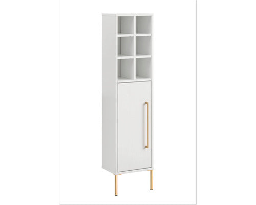 Dulap Baie Asezat Sarah 300, 1 Usa, PAL, 30,4x130,6 cm, Alb