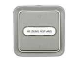 Intrerupator Bipolar 1/0 Legrand Plexo Ip55 Gri, Cu Lumina, Montaj Aplicat