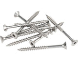 Set Holsuruburi Pentru Pal Cu Cap Inecat Verpackungsdesign, Argintiu Din Otel Inoxidabil 5mm, 50 Bucati