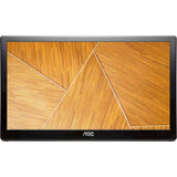 Monitor portabil AOC LED TN 15.6'', 60Hz, Pivot, USB, E1659FWU