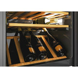 Racitor de vinuri Hoover HWC 200EELW/N, 81 sticle, Clasa G, Wi-Fi, Control electronic, Iluminare LED, H 146 cm, Negru