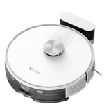 Aspirator Robot EZVIZ RE4, 0.35l, 24.1V, Autonomie max 240 min, Wi-Fi, Functie Mop, Alb-Negru