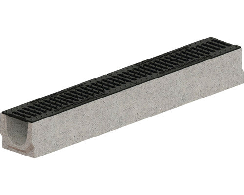Rigola Fibrobeton VODALAND Gratar Fonta 1000x140x125 mm C 250 Trafic Carosabil