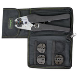 Set de sertizare, cleste si 4 bacuri, HAUPA X-Crimp FotoVoltaice, 5 piese