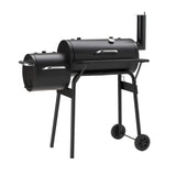 Gratar carbune American BBQ Grillchef, suprafata de gatit 53x30, smoker 23x30, dimensiune 115 x 116 x 65 cm