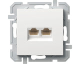 Priza Date Rj45 Dubla Tem Logiq Cat6, Alba