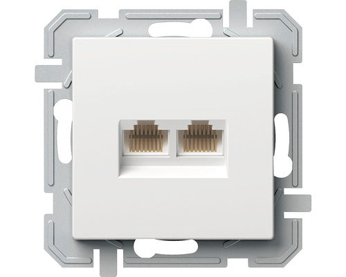 Priza Date Rj45 Dubla Tem Logiq Cat6, Alba