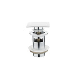 Ventil TEKA CLICK-CLACK rectangular 1107100, fara preaplin, Finisaj Crom