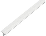 Profil Aluminiu Tip T Alberts 15x15x1, 5 Mm, Lungime 1m, Nuanta Otel Inoxidabil