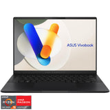 Laptop ASUS Vivobook S 14 OLED M5406NA cu procesor AMD Ryzen™ 5 7535HS pana la 4.55GHz, 14.0'', WUXGA, 16GB LPDDR5X, 512GB SSD, AMD Radeon™ Graphics, No OS, Neutral Black