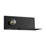 Aplica CIGLIE, EGLO, E27, 1x60W, otel, negru, 35 x 14 x 18.5 cm, port usb