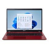 Laptop ACER Aspire 3 A515-56-52NQ, Intel Core i3-1005G1 pana la 3.4GHz, 15.6" Full HD, 8GB, SSD 256GB, Intel UHD Graphics, Windows 11 Home, Rosu