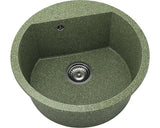 Chiuveta Bucatarie Rotunda Fat Avangard 223 Ø51 Cm, Granixit Greenwood