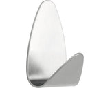 Cuier Baie Tiger Oval, 1 Agatatoare, Montaj Prin Lipire, Inox, Set 2 Bucati