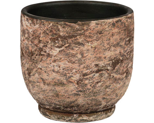 Masca Ghiveci Ceramica Portelanata Bente Ø 14 Cm H 13 Cm Maro
