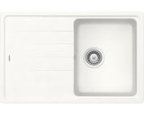 Chiuveta Bucatarie Cu O Cuva Schock Element D-100s 78x50 Cm, Cu Picurator, Reversibila, Cristalite Alpina