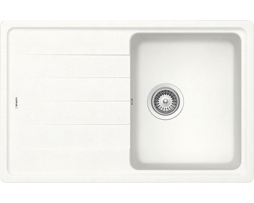 Chiuveta Bucatarie Cu O Cuva Schock Element D-100s 78x50 Cm, Cu Picurator, Reversibila, Cristalite Alpina
