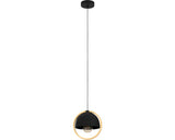 Pendul Callow E27 Max. 1x40w, Negru/maro