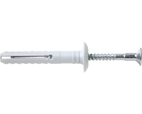 Dibluri Plastic Cu Surub Cui Percutie Tox Attack Metal 6x55 Mm, 50 Bucati, Pentru Fixat Profile Metalice Gipscarton
