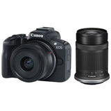 Aparat foto Mirrorless Canon EOS R50, 24.2MP, 4K + Obiectiv 18-45mm + Obiectiv 55-210mm, Negru
