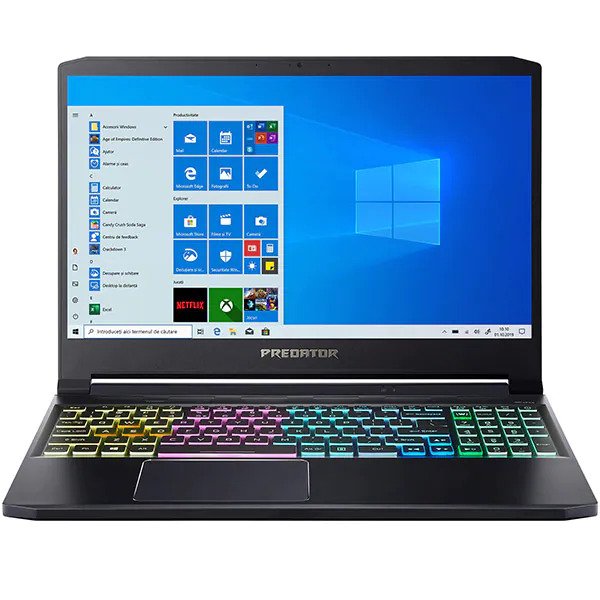 Laptop Gaming ACER Predator Triton 300 PT315-53-50P0, Intel Core i5-11400H pana la 4.5 GHz, 15.6" Full HD, 16GB, SSD 512GB, NVIDIA GeForce RTX 3060 6GB, Windows 11 Pro, Negru