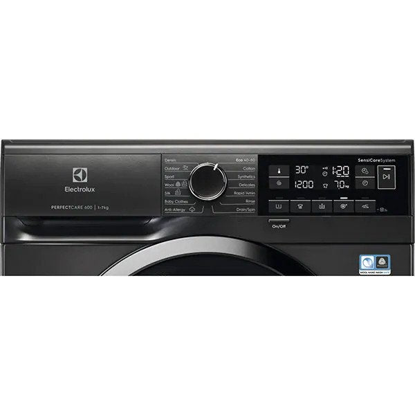 Masina de spalat rufe frontala ELECTROLUX PerfectCare600 EW6S327SX, 7 kg, 1200rpm, Clasa A+++, Negru