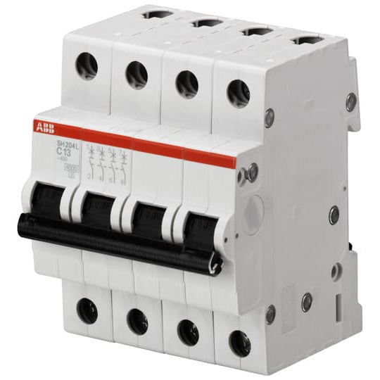 Siguranta electrica automata ABB 2CDS244001R0104, latime 4 module, 4,5KA, 4P, caracteristica C, 10A
