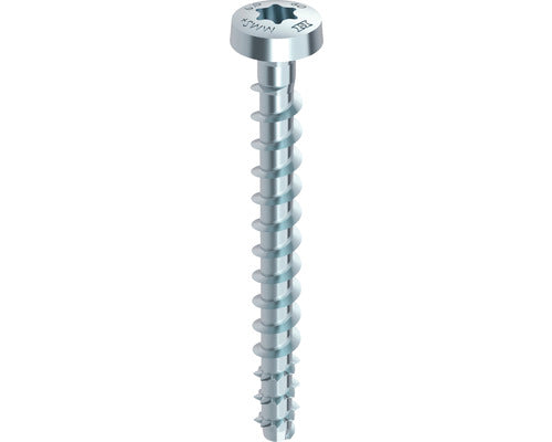 Holsuruburi Cu Fixare Directa In Beton Heco Multi-monti-plus P 6x30 Mm Otel Zincat, 200 Bucati, Cap Bombat