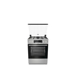 Aragaz Gorenje KS6350XF, 4 arzatoare, Gaz si Electric, L 60 cm, Grill, inox