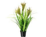 Planta Artificiala Miscanthus In Ghiveci H 60 Cm Verde