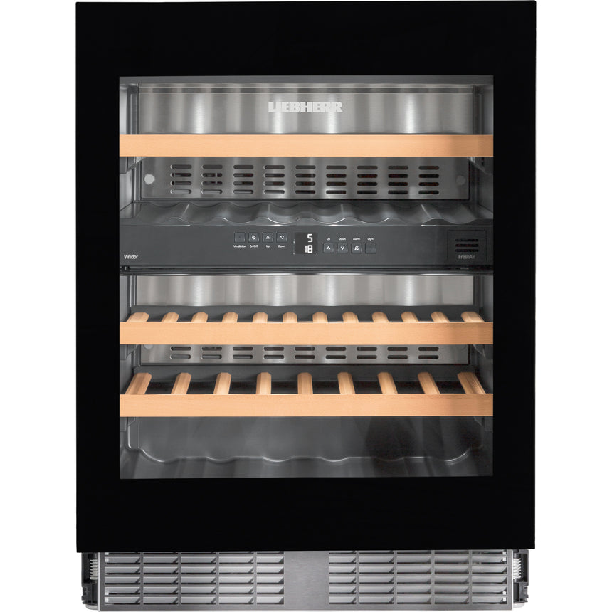 Vitrina de vinuri Liebherr UWTgb 1682 94 l Clasa G Sticla neagra