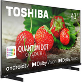 Televizor QLED Smart TOSHIBA 50QA42, Ultra HD 4K, HDR, 126 cm, Clasa E, Negru