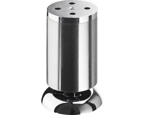 Picior Mobila Rotund Hettich Salinio & Salinia Ø50x(100-110) Mm, Inaltime Reglabila, Otel Nuanta Inox